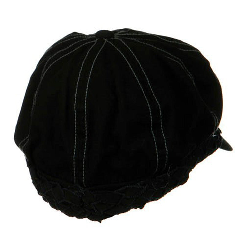 Ladies Brushed Canvas Newsboy Hat