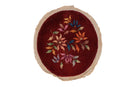 2x2 Vintage Art Deco Round Rug Mat