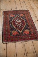 2x3 Vintage Fine Kashan Rug Mat