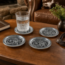Concho Western Drink Coaster Set of 4 by Arthur Court Designs