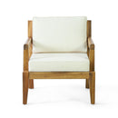 Outdoor Club Chair With Cushions - Beige