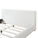 Elegant Upholstered Bed With Solid Wood Frame - Queen