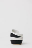 Dawson Pinch Bowl - Matte Black/White - Set of 4