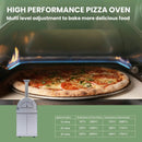 Blazon 128-Inch 6-Burner 120K BTU Outdoor Kitchen Island With Pizza Oven, Rotisserie & Refrigerator (SAK75770) by SAKSBY WHOLESALE