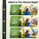 Portable Outdoor Volleyball Net Set Heavy-Duty Volleyball Net System by LJGDeals