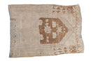 3x4 Vintage Distressed Oushak Square Rug