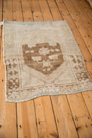 3x4 Vintage Distressed Oushak Square Rug