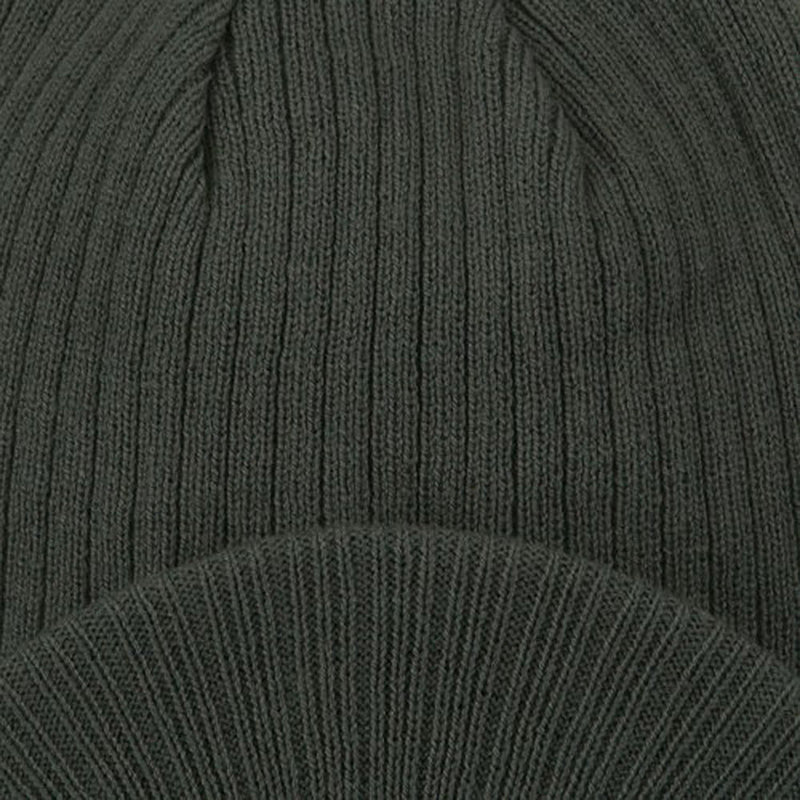 Big Knit Ribbed Beanie with Visor