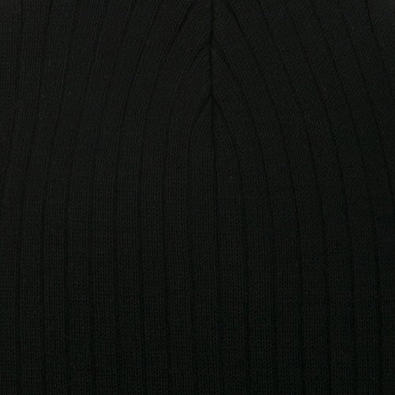 Big Stripe Ribbed Cotton Beanie