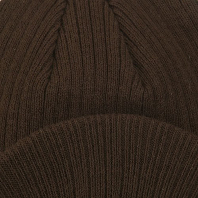 Big Knit Ribbed Beanie with Visor