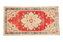 2.5x5 Vintage Distressed Oushak Rug Runner