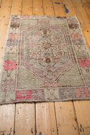 2.5x4 Vintage Distressed Oushak Rug