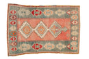 2.5x3.5 Vintage Distressed Oushak Rug