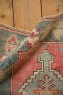 2.5x3.5 Vintage Distressed Oushak Rug