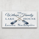 Longitude Latitude Personalized Coordinates Sign, With, Rustic Oars Paddles