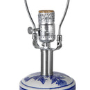13x25' Blue and White Ceramic Vase Lamp