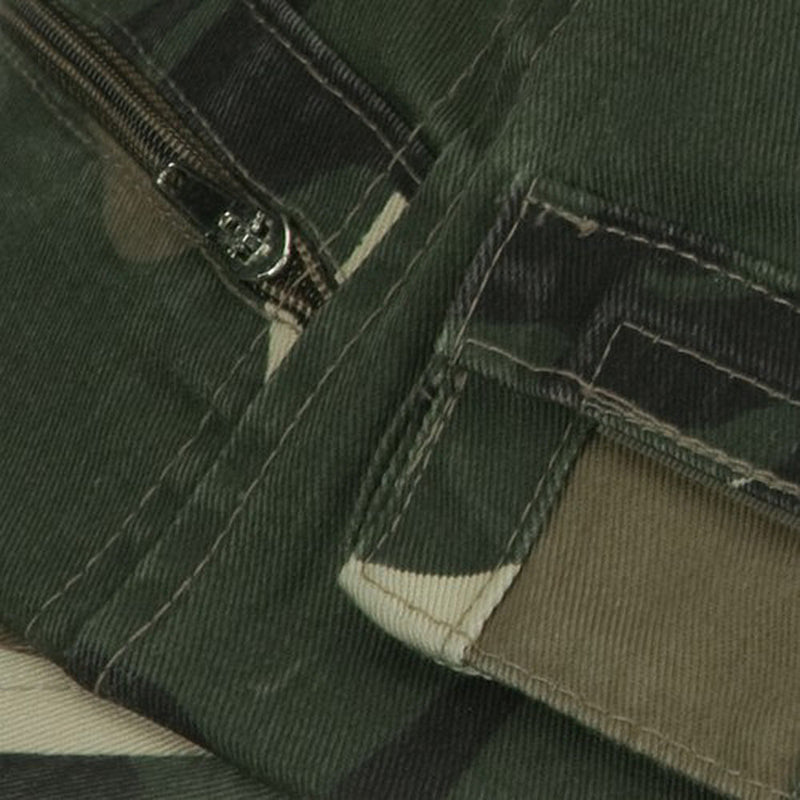 Casual Style Camo Washed Pocket Cap