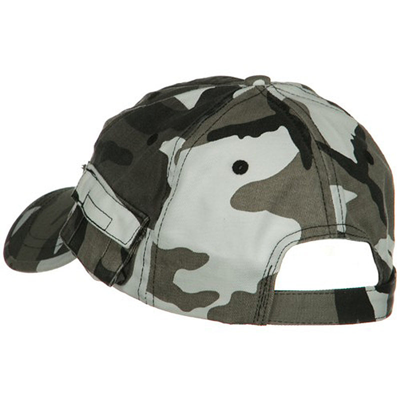 Casual Style Camo Washed Pocket Cap