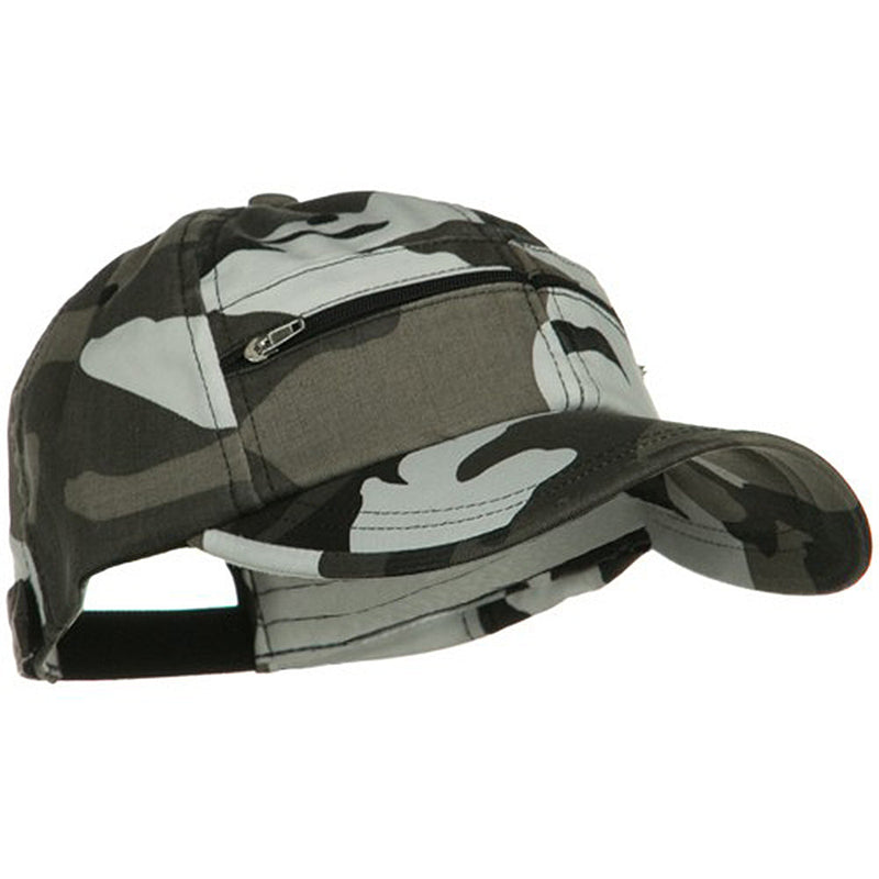 Casual Style Camo Washed Pocket Cap