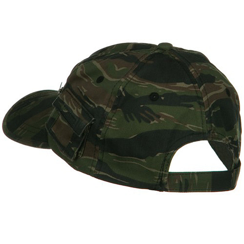Casual Style Camo Washed Pocket Cap