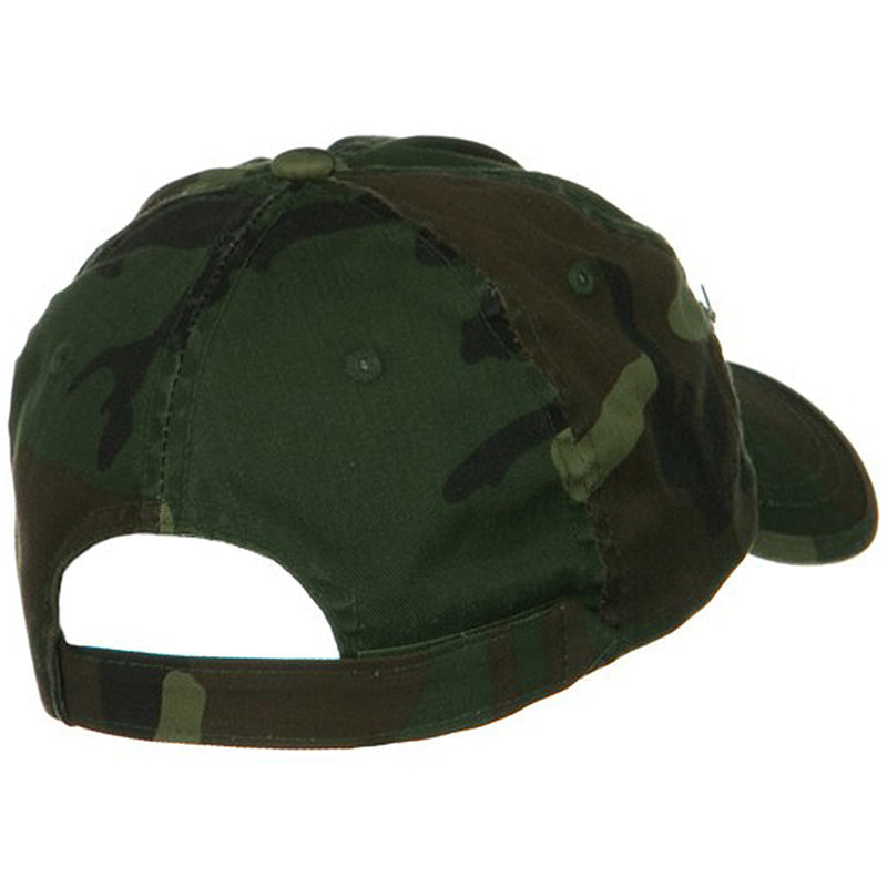 Casual Style Camo Washed Pocket Cap