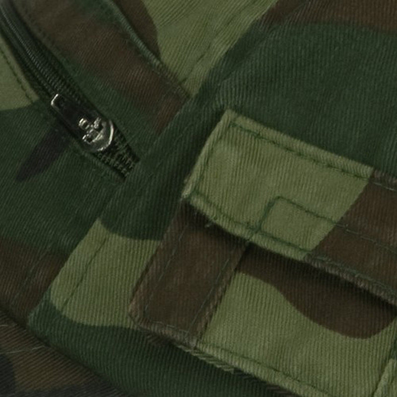 Casual Style Camo Washed Pocket Cap