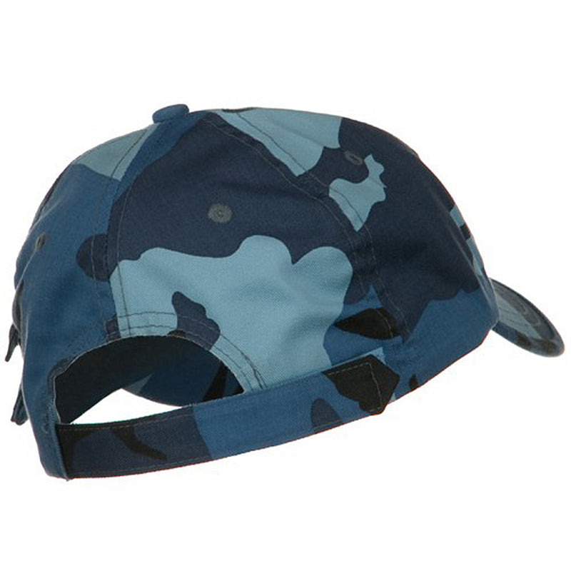 Casual Style Camo Washed Pocket Cap