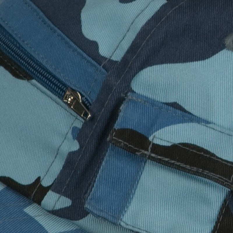 Casual Style Camo Washed Pocket Cap