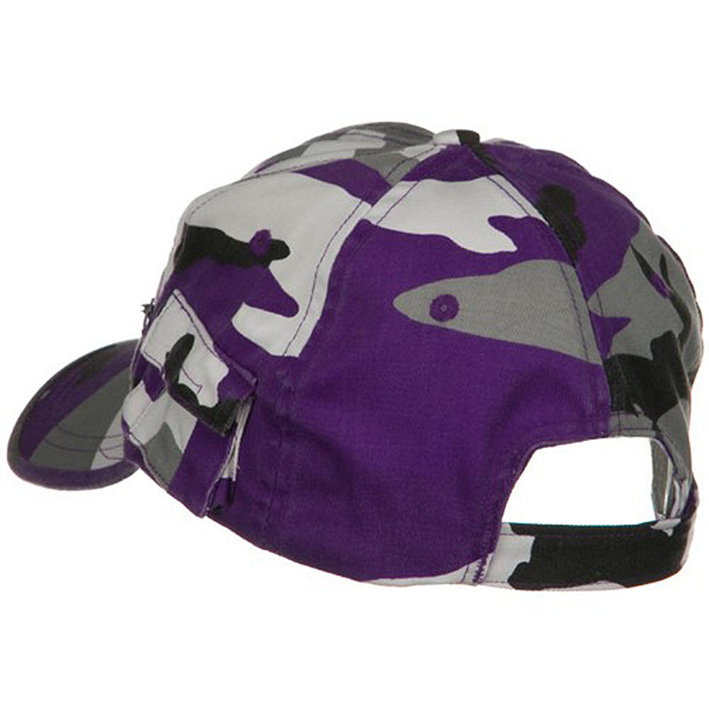 Casual Style Camo Washed Pocket Cap
