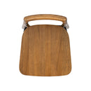Sven - Modern Minimalist Low Back Counter Stool - Dark Brown Walnut by HouseOfZazla
