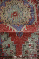 1.5x3.5 Vintage Distressed Oushak Rug Mat Runner