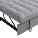 Modern Loveseat Futon Sofa With Pullout Bed, Adjustable Reclining Backrest, Toss Pillows by HouseOfZazla