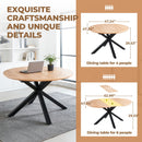 Extendable Round Dining Table - Oak by HouseOfZazla
