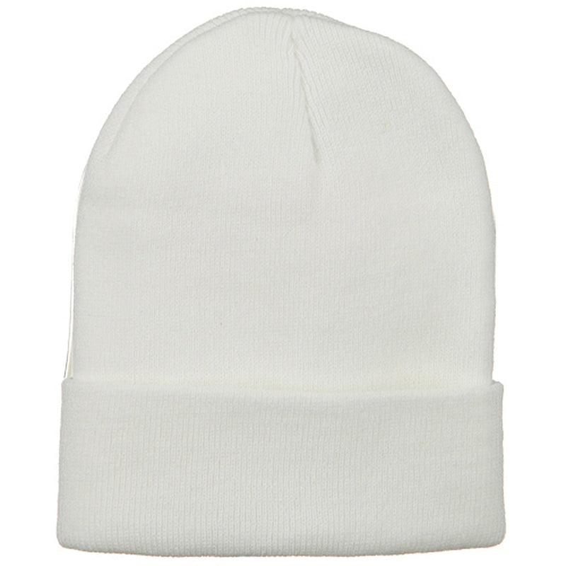 Big Stretch Plain Cuff Long Beanie