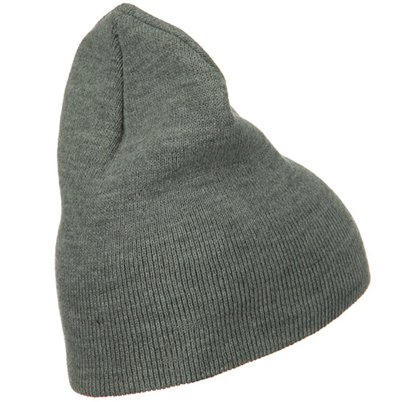 Big Stretch Plain Classic Short Beanie