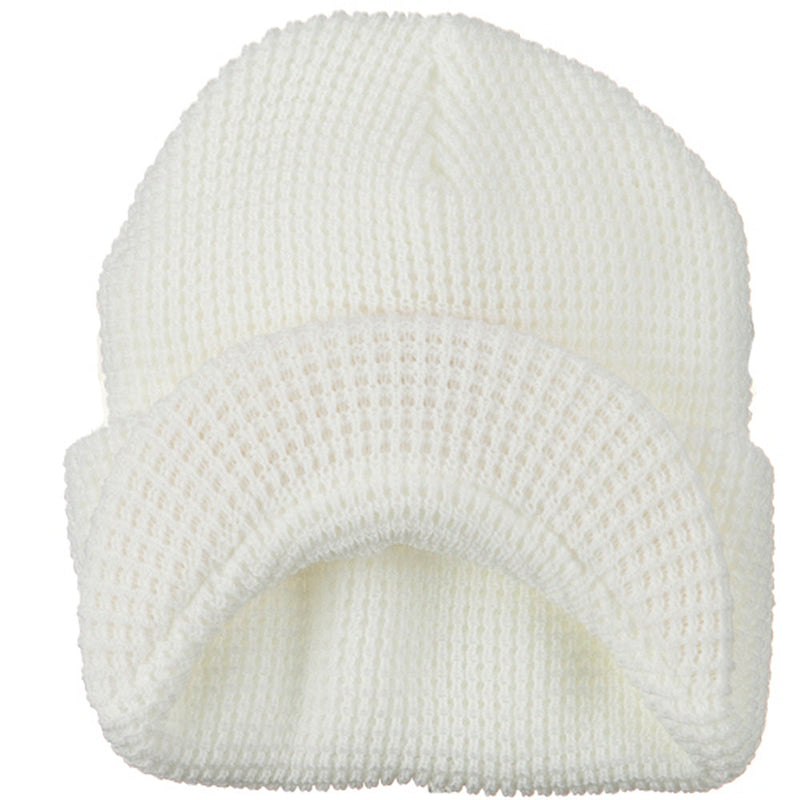 Waffle Stitch Cadet Beanie Visor
