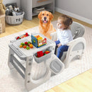 Convertible Baby High Chair with Double-layer Tray and Adjustable Backrest by LJGDeals