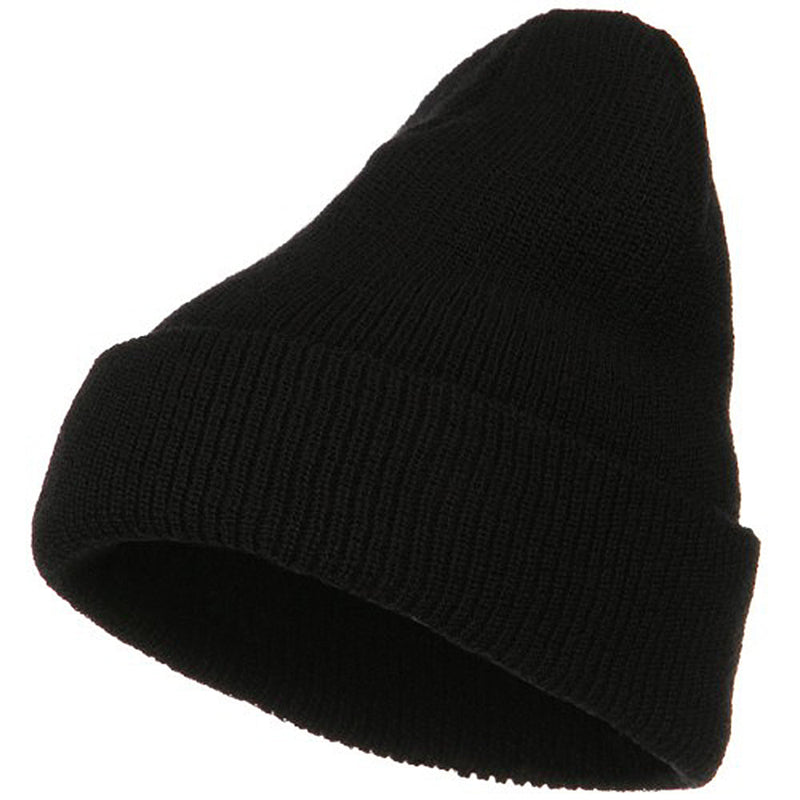 Stretch Heavy Wool Military XL Cuff Beanie