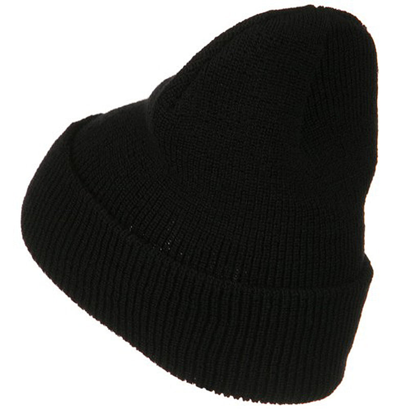 Stretch Heavy Wool Military XL Cuff Beanie