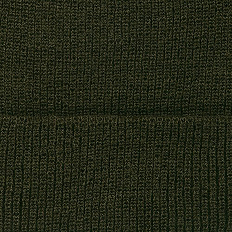 Stretch Heavy Wool Military XL Cuff Beanie