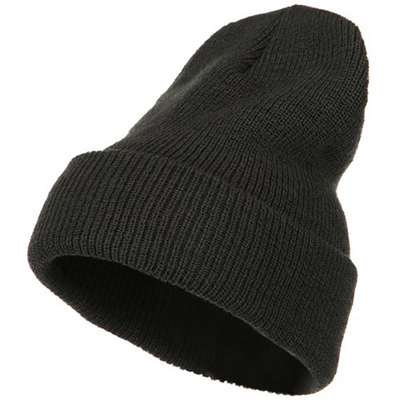 Stretch Heavy Wool Military XL Cuff Beanie