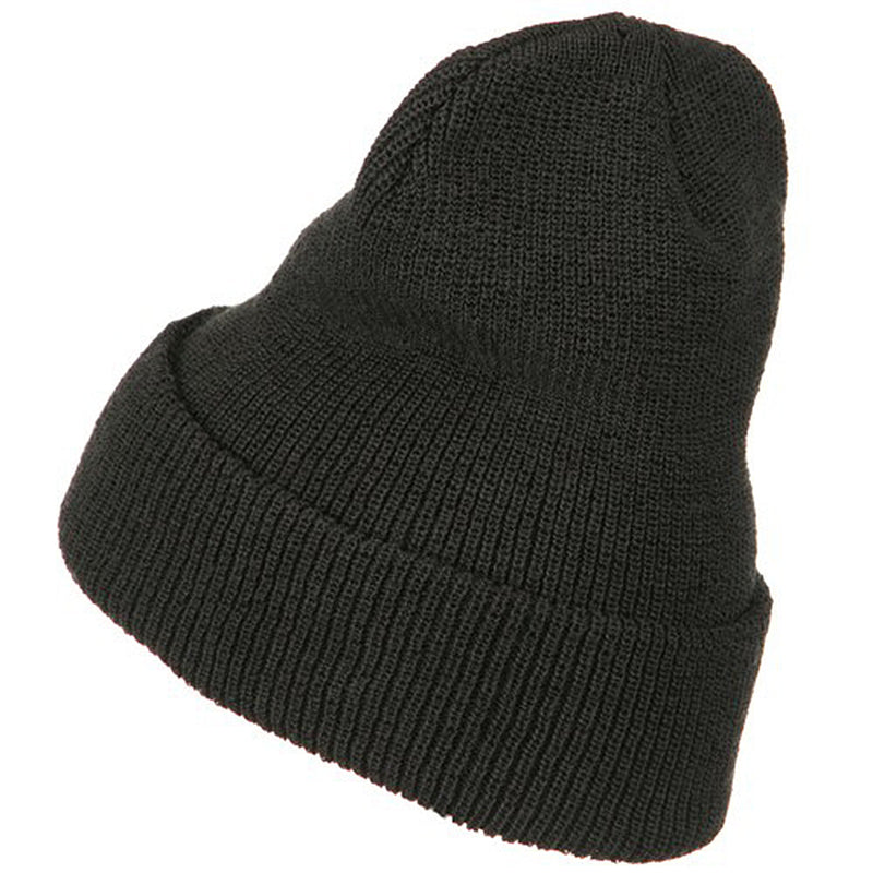 Stretch Heavy Wool Military XL Cuff Beanie