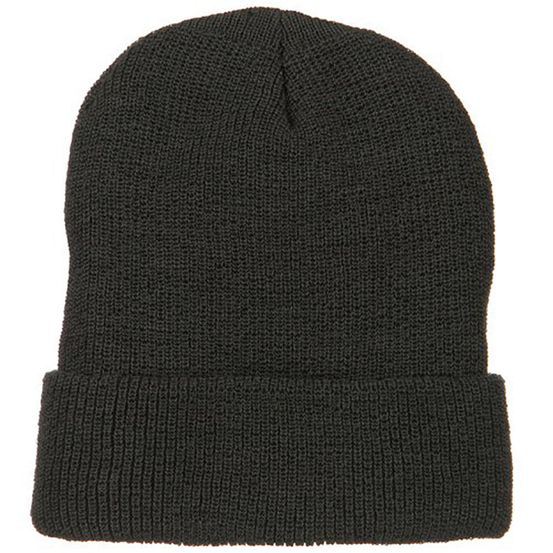 Stretch Heavy Wool Military XL Cuff Beanie
