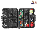188Pcs Fishing Accessory Kit Portable Fishing Set Including Jig Hooks Sinker Weights Spoon Lure Removable Split Shot w/ Tackle Box by GBruno Store
