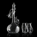 Crystal Port and Dessert Wine Sippers & Decanter - Set of 4