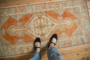 2.5x5.5 Vintage Distressed Oushak Rug Runner