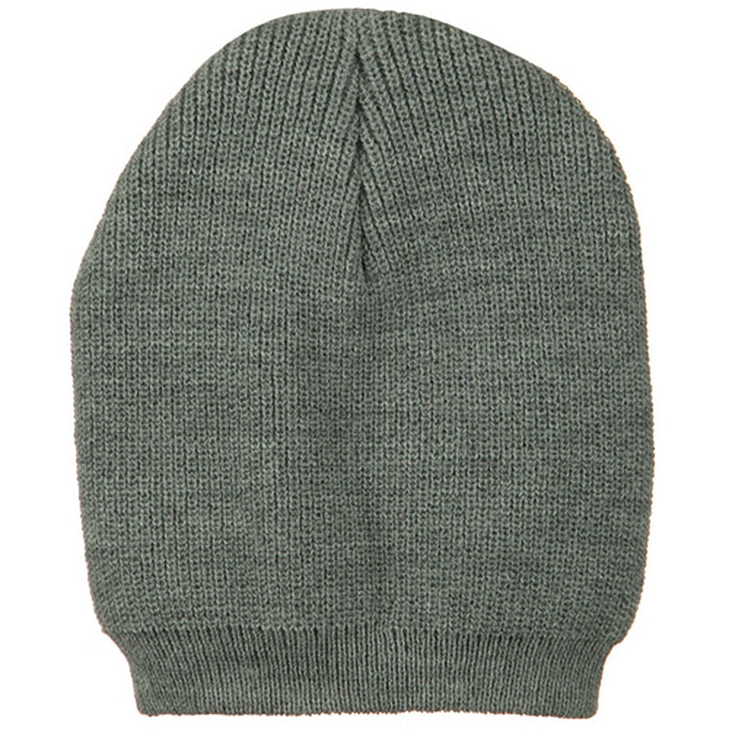 Big Size Rib Beanie with Bottom Band