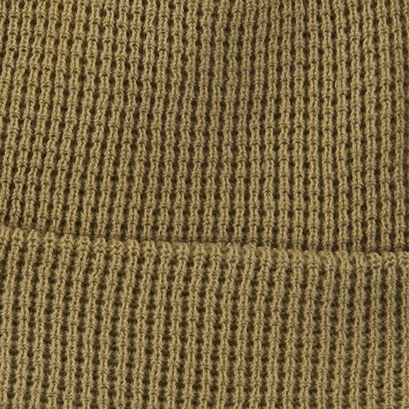 Big Stretch Waffle Stitch Cuff Beanie