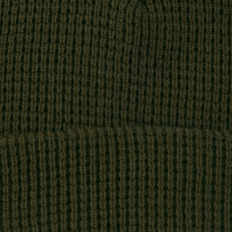 Big Stretch Waffle Stitch Cuff Beanie