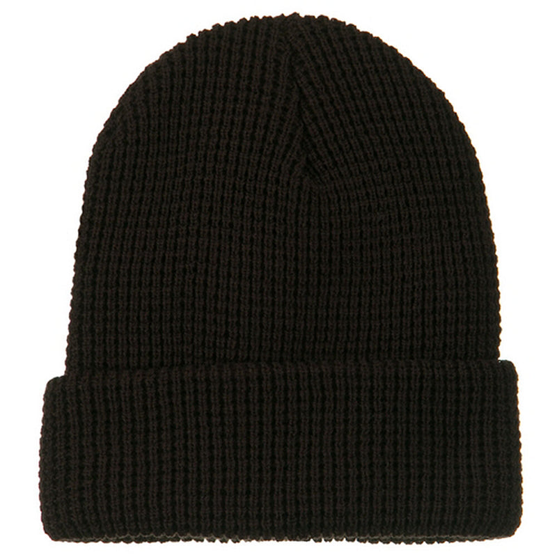 Big Stretch Waffle Stitch Cuff Beanie
